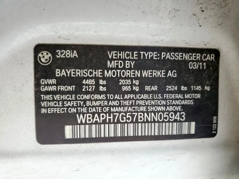 2011 BMW 328 I  
