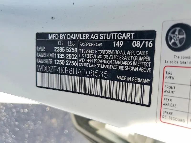 2017 MERCEDES-BENZ E 300 4MATIC  