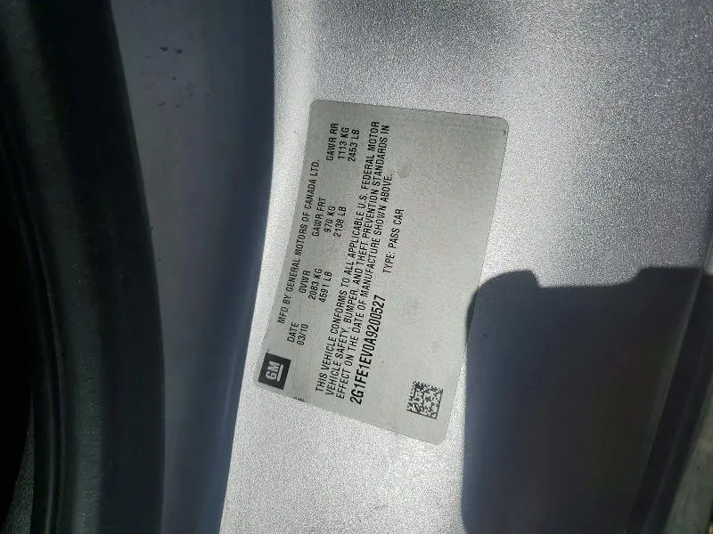 2010 CHEVROLET CAMARO LS  