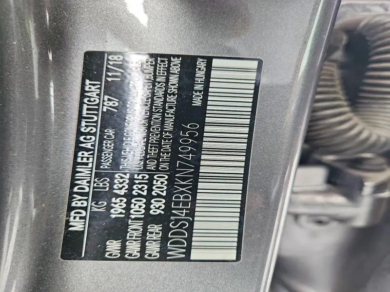 2019 MERCEDES-BENZ CLA 250  
