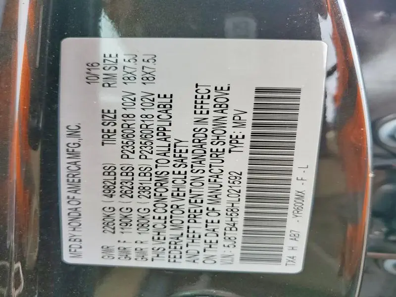 2017 ACURA RDX TECHNOLOGY  