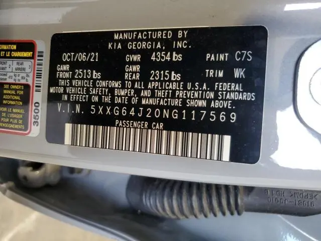 2022 KIA K5 GT LINE  