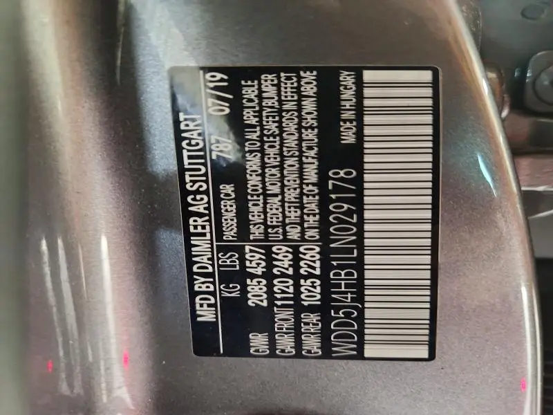 2020 MERCEDES-BENZ CLA 250 4MATIC  