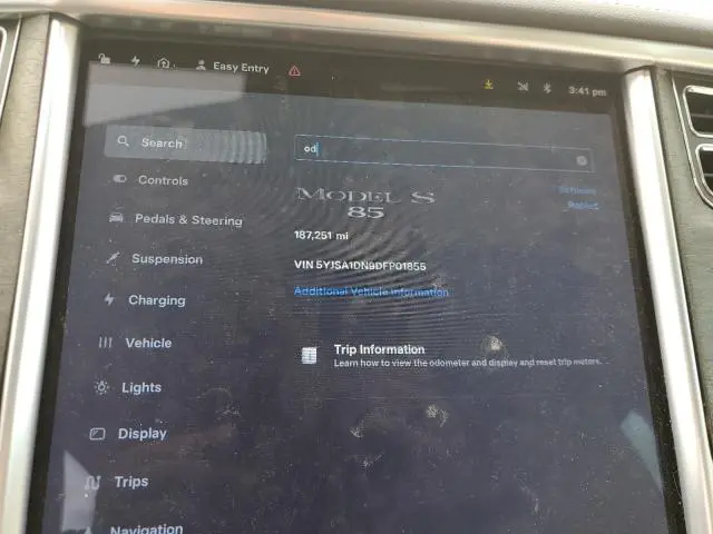 2013 TESLA MODEL S   