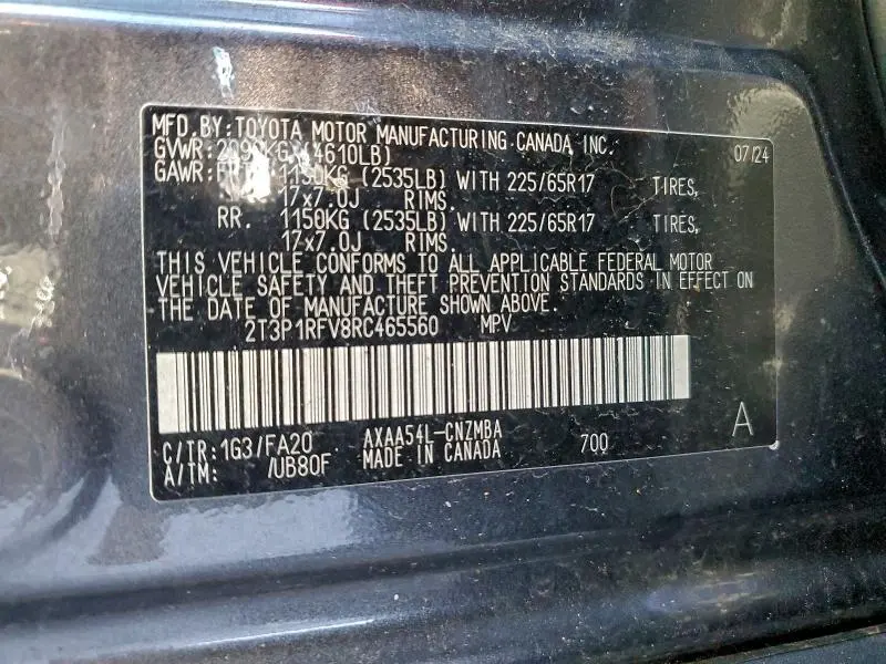 2024 TOYOTA RAV4 XLE  