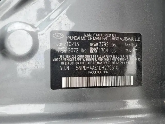 2013 HYUNDAI ELANTRA GLS  