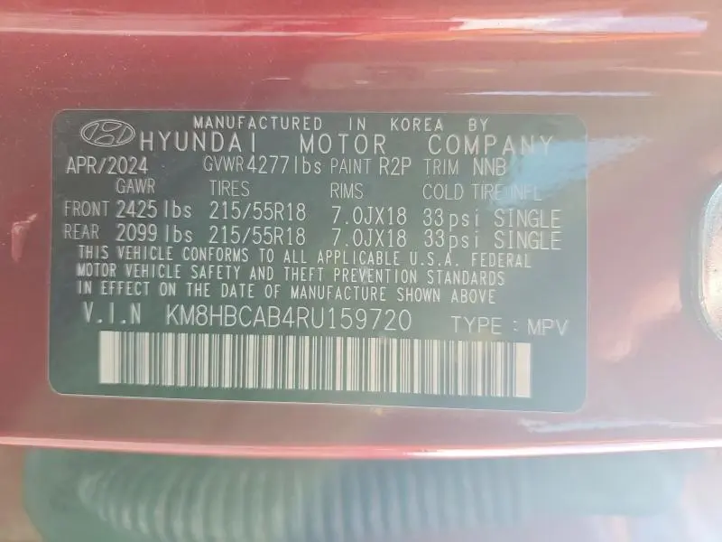 2024 HYUNDAI KONA SEL  
