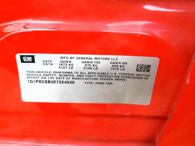 2014 CHEVROLET CRUZE LT  