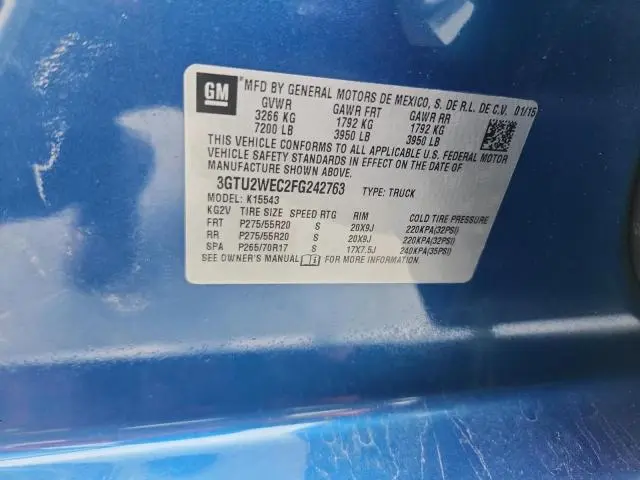 2015 GMC SIERRA K1500 DENALI  