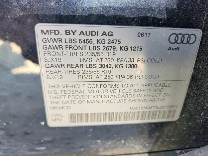 2018 AUDI Q5 PREMIUM PLUS  