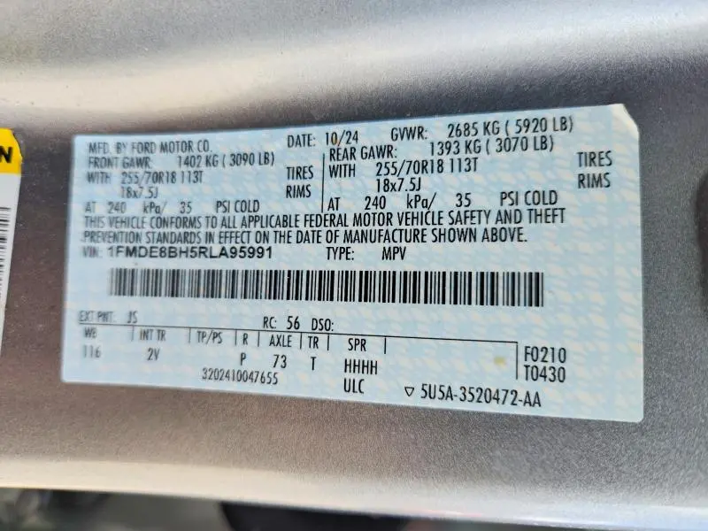 2024 FORD BRONCO OUTER BANKS  