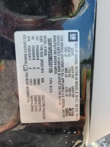 2011 CHEVROLET AVALANCHE LT  