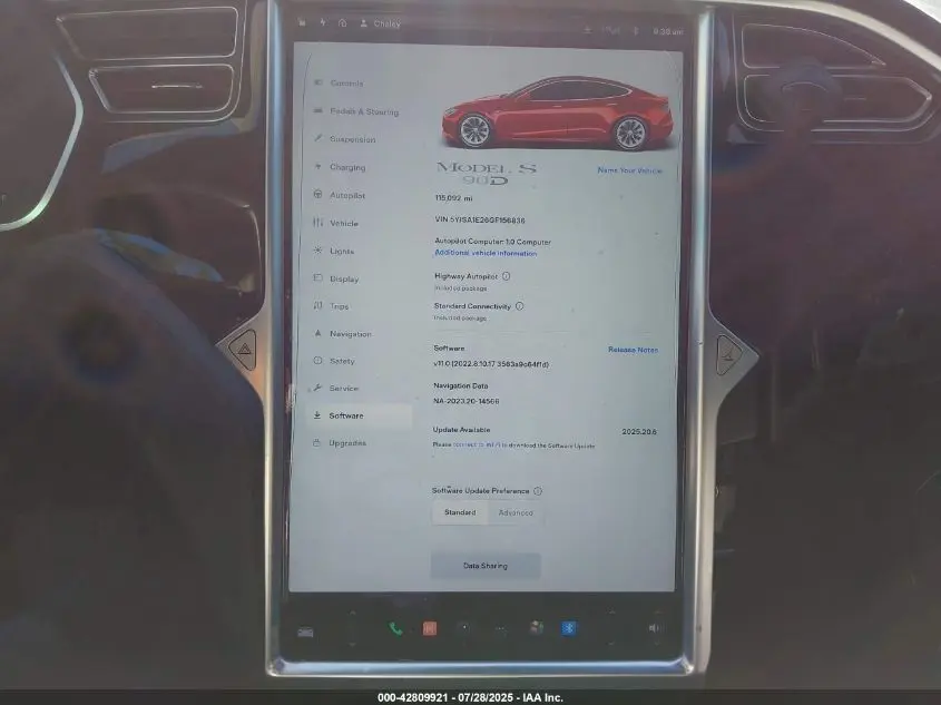 2016 TESLA MODEL S 60D/70D/75D/85D/90D