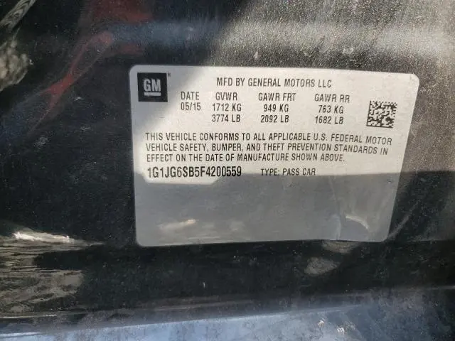 2015 CHEVROLET SONIC RS  