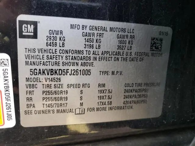 2015 BUICK ENCLAVE