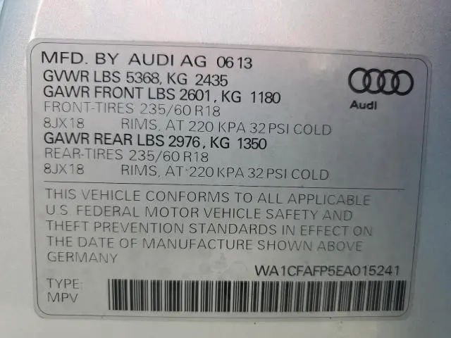 2014 AUDI Q5 PREMIUM  