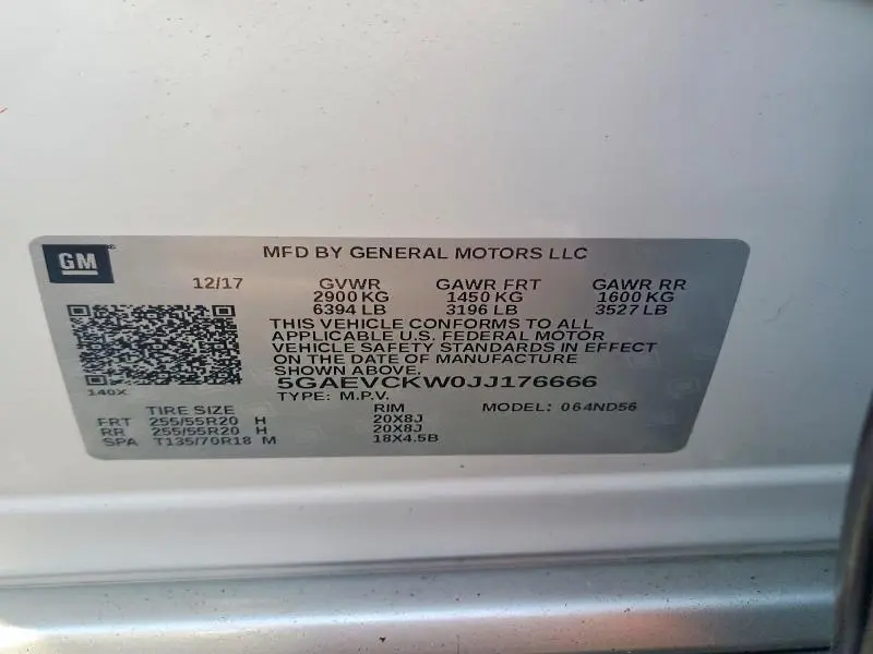 2016 BUICK ENCLAVE AVENIR  