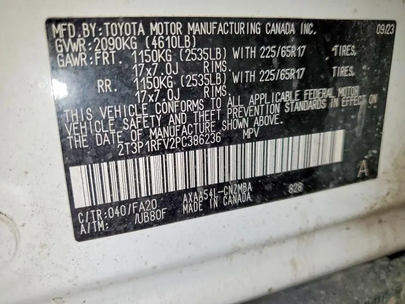 2023 TOYOTA RAV4 XLE  