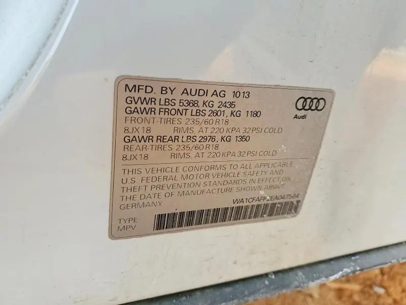 2014 AUDI Q5 PREMIUM  