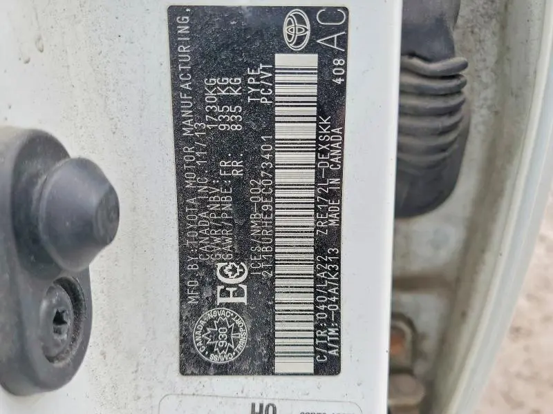 2014 TOYOTA COROLLA L  