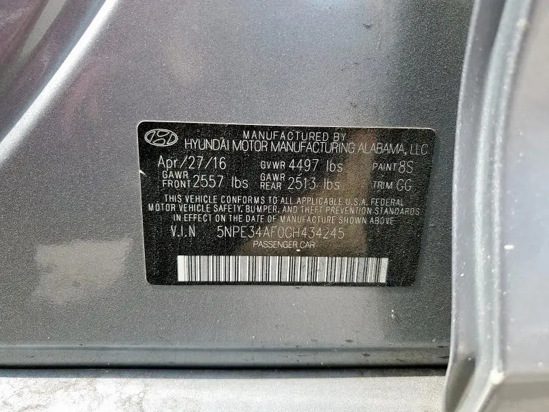 2016 HYUNDAI SONATA SPORT  