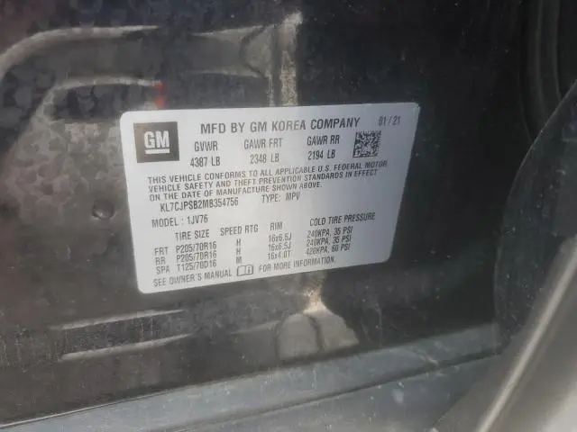 2021 CHEVROLET TRAX 1LT  