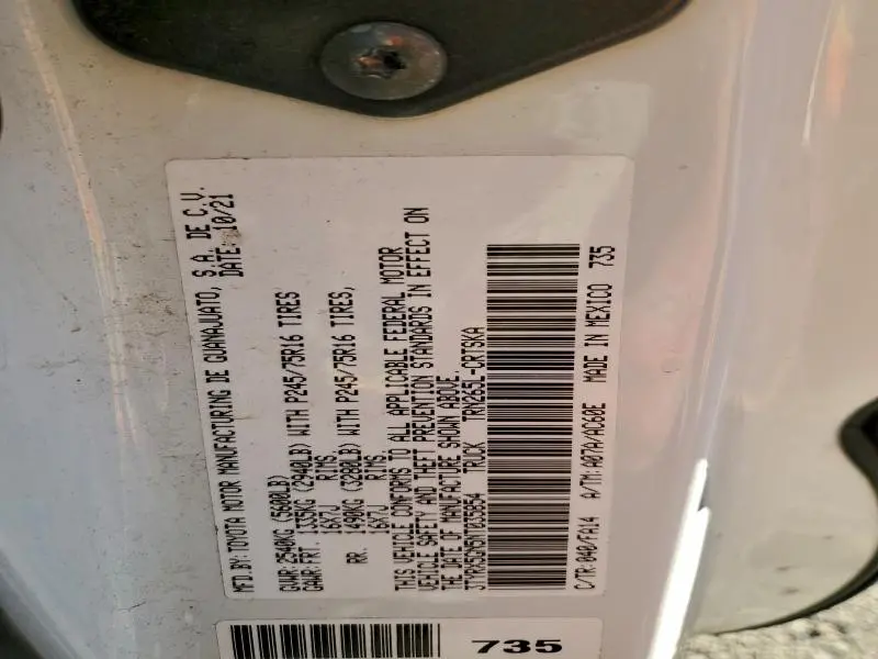 2022 TOYOTA TACOMA SR  