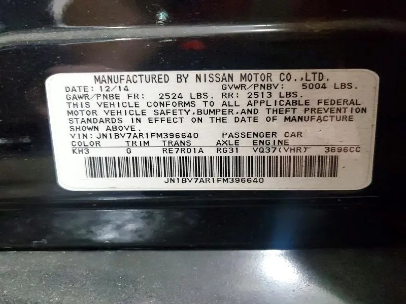 2015 INFINITI Q50 SPORT  