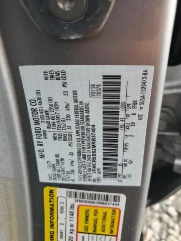 2021 FORD BRONCO SPORT BIG BEND  