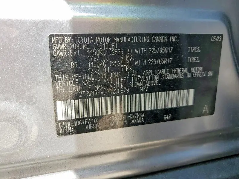 2023 TOYOTA RAV4 XLE  