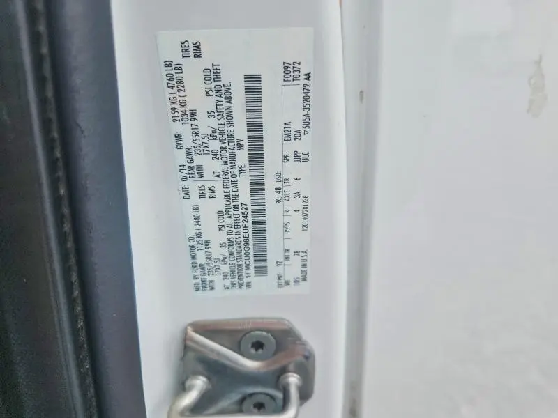 2014 FORD ESCAPE SE  