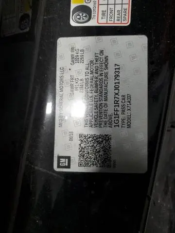 2018 CHEVROLET CAMARO SS  