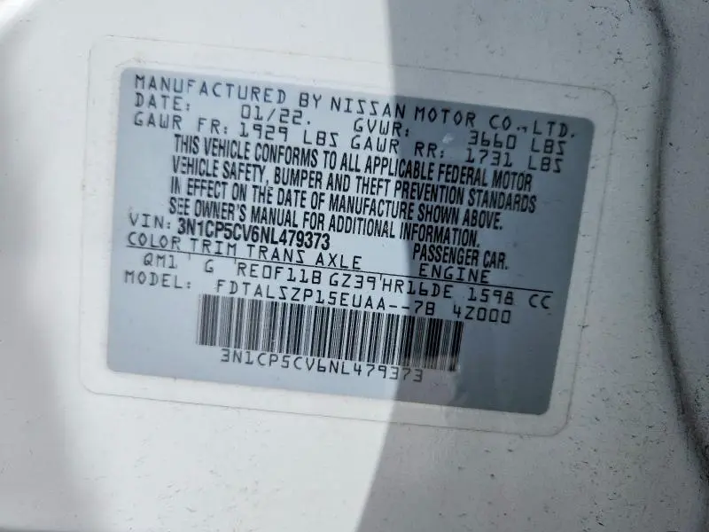 2022 NISSAN KICKS SV  