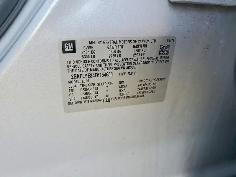 2015 GMC TERRAIN SLT  