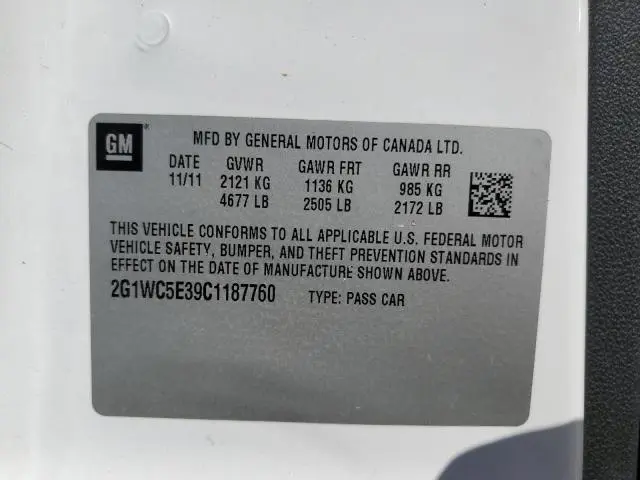 2012 CHEVROLET IMPALA LTZ  