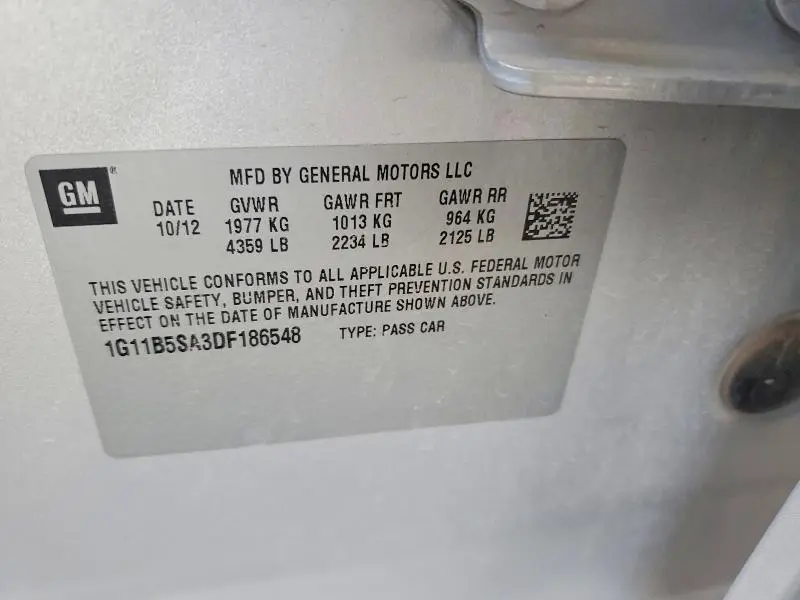 2013 CHEVROLET MALIBU LS   