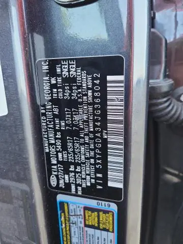2018 KIA SORENTO LX  