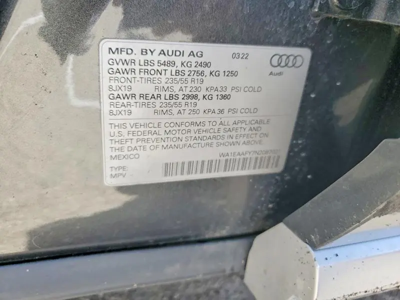 2022 AUDI Q5 PREMIUM PLUS 45  