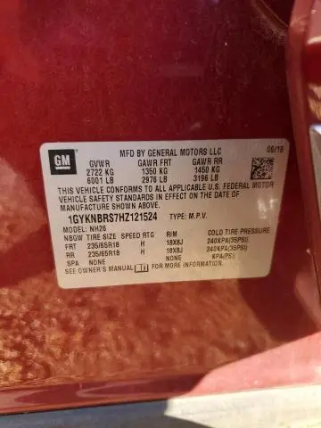 2017 CADILLAC XT5 LUXURY  