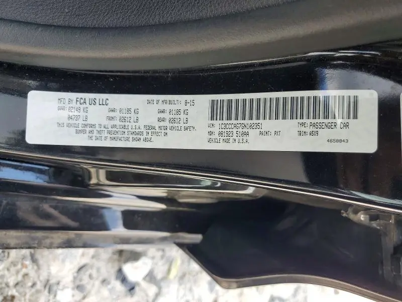 2016 CHRYSLER 200 LIMITED  