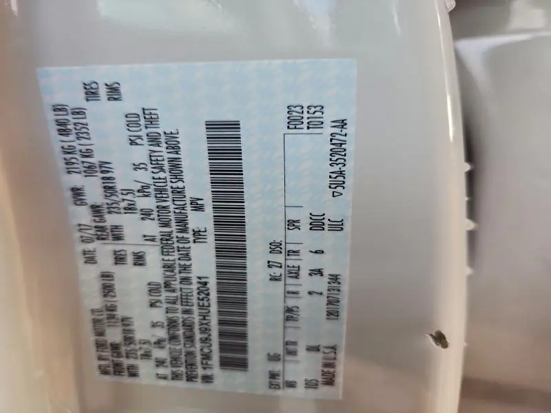 2017 FORD ESCAPE TITANIUM  