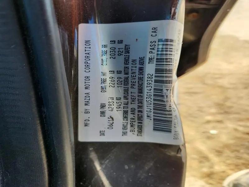 2016 MAZDA 6 SPORT  