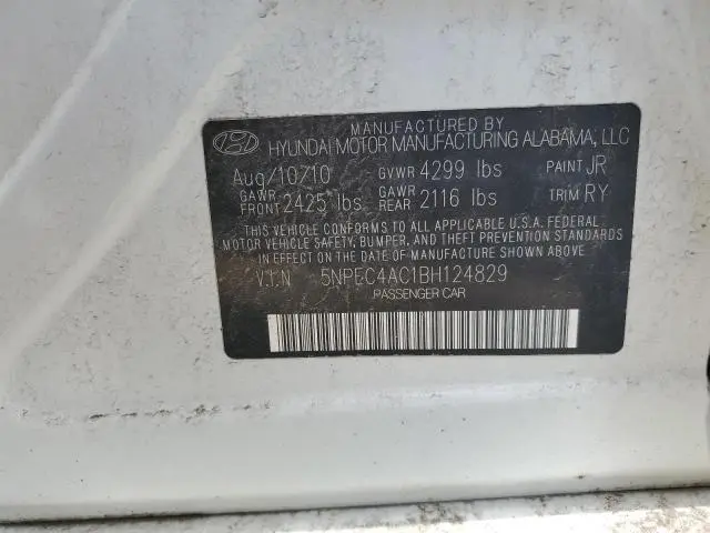 2011 HYUNDAI SONATA SE  