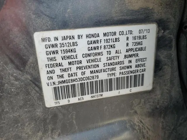 2013 HONDA FIT SPORT