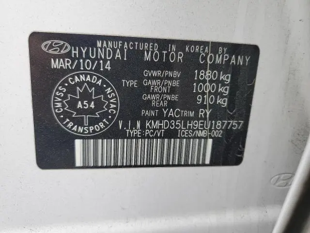 2014 HYUNDAI ELANTRA GT   