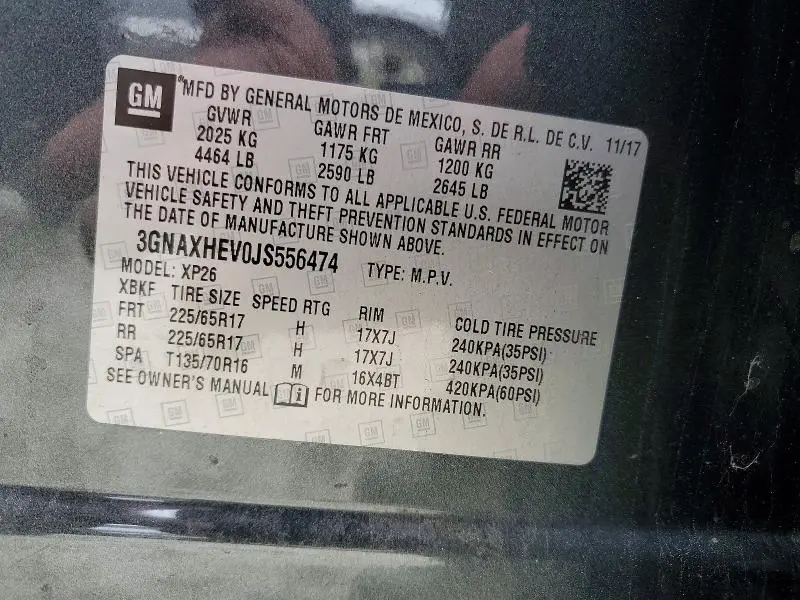 2018 CHEVROLET EQUINOX LS  