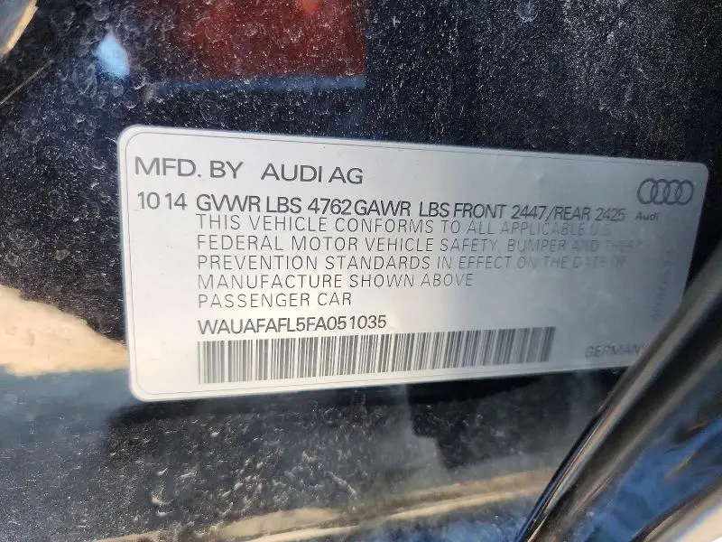 2015 AUDI A4 PREMIUM  