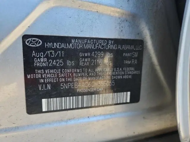 2012 HYUNDAI SONATA GLS  