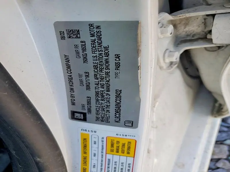2022 CHEVROLET SPARK 1LT  