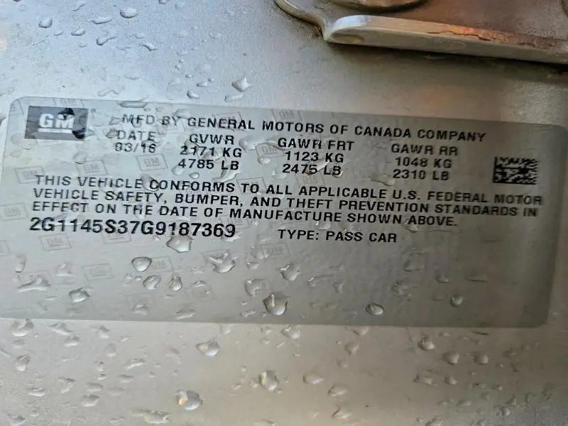 2016 CHEVROLET IMPALA LTZ  